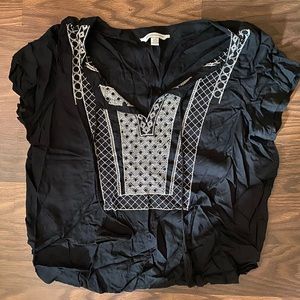 Peasant Style Short Sleeve Top